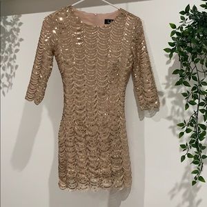 Rose Gold Sequin Dress